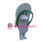 Sad Green Flip Flop Mascot Costume 