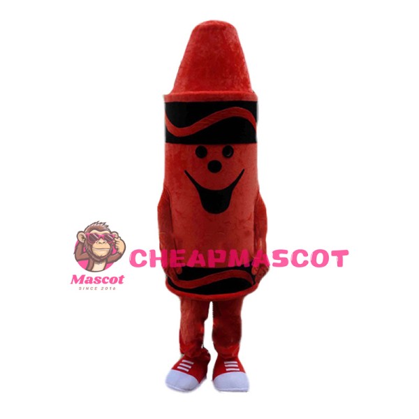Huge Cartoon Red Crayola Crayon Mascot Costume 