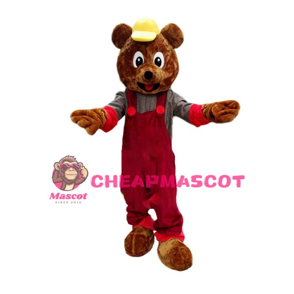 Lovely Gardener Bear Mascot Costume 
