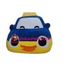 Cute Cartoon Purple Taxi Car Mascot Costume 
