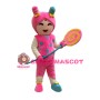 Cute Pink Candy Girl Mascot Costume 