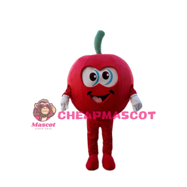 Huge Cartoon Red Apple Mascot Costume 