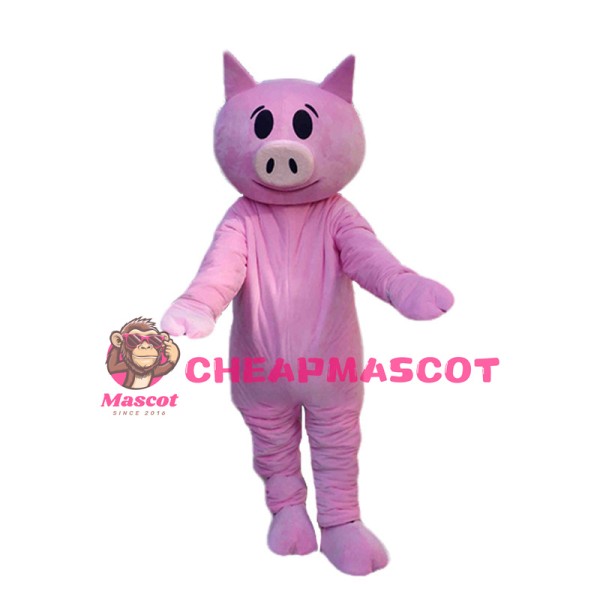 Lovely Pink Pig Mascot Costume 