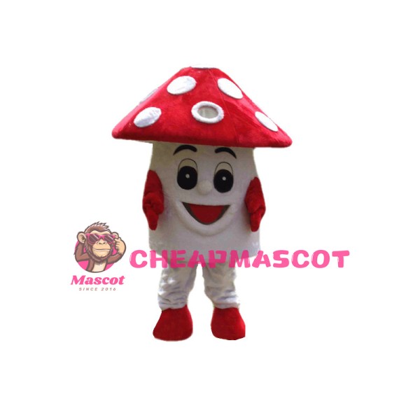 Huge Cartoon Red Mushroom Mascot Costume 