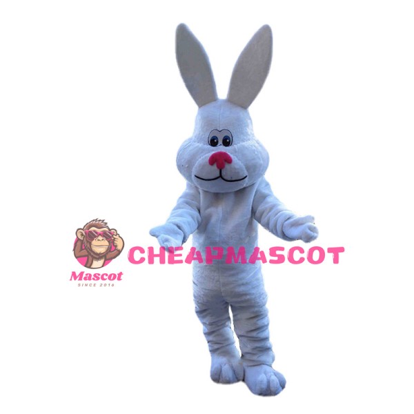 Pure White Rabbit Mascot Costume 