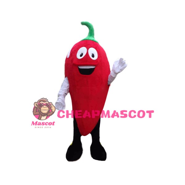 Huge Cartoon Red Chilli Mascot Costume 