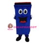 Cartoon Blue Outdoor Trash Can Mascot Costume