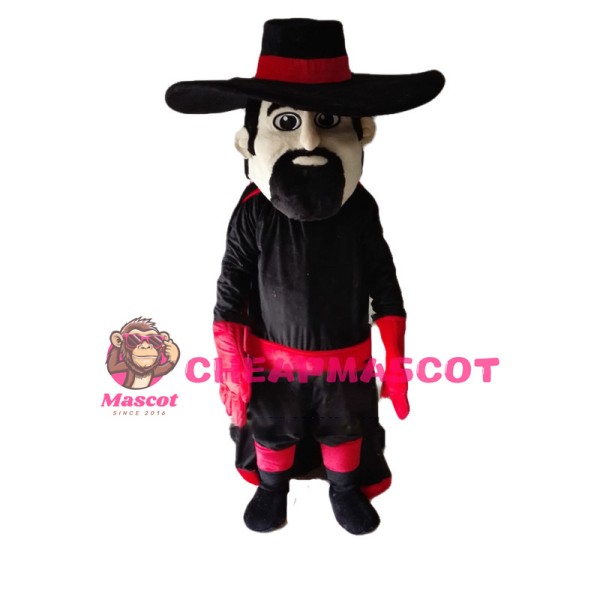 Black Cavalier Mascot Costume