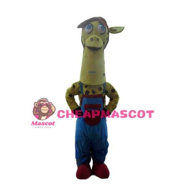 Lovely Cartoon Giraffe Girl Mascot Costume 