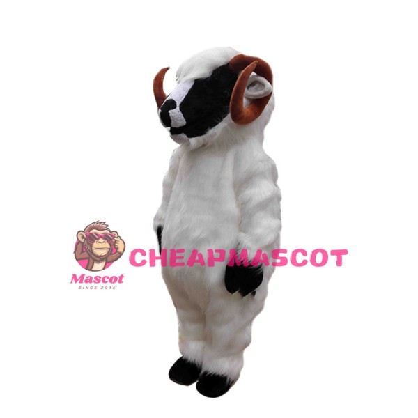 Black Faced Ram Animal Mascot Costume 