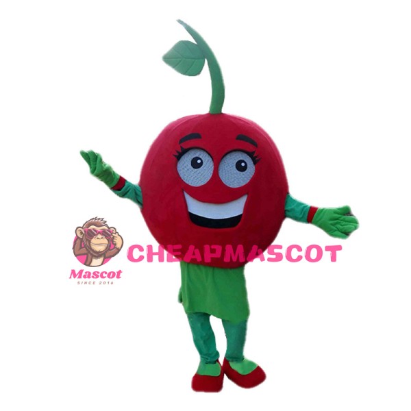 Female Cartoon Red Tomato Mascot Costume