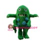 Green Bacterium Fur Monster Mascot Costume