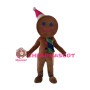 Happy Christmas Gingerbread Man Mascot Costume