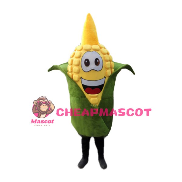 Happy Cartoon Corn Mascot Costume