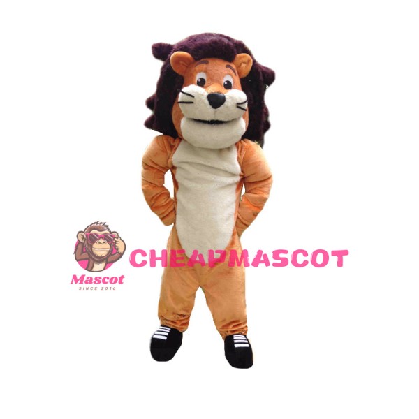 Power Cartoon Lion Mascot Costume 