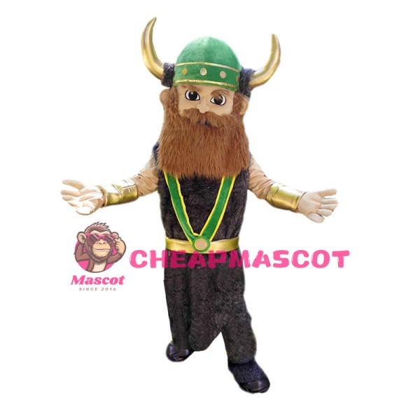 Rich Viking Man Mascot Costume 