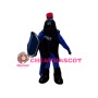 Black & Blue Knight Mascot Costume 
