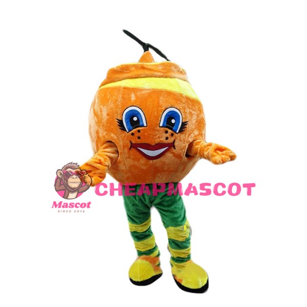 Cartoon Orange Peel Mascot Costume 