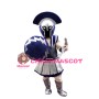 Blue & Silver Roman Centurion Mascot Costume 