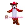 Sports School Brown Bear Mascot Costume 
