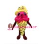 Deluxe Double Scoop Ice Cream Cone Cartoon Mascot Costume 