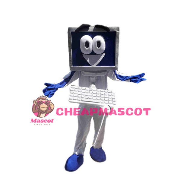 New Cartoon Assembling Computer Mascot Costume 