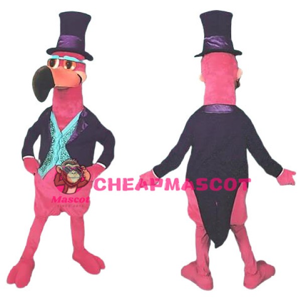 Handsome Flamingo Mascot Costume