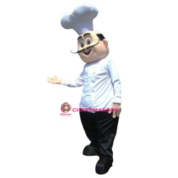 Happy Lightweight Chef Mascot Costume