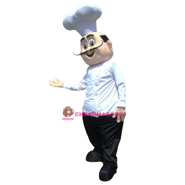 Happy Lightweight Chef Mascot Costume