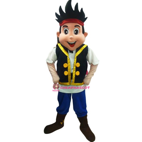 Jake Neverland Pirate Mascot Costume