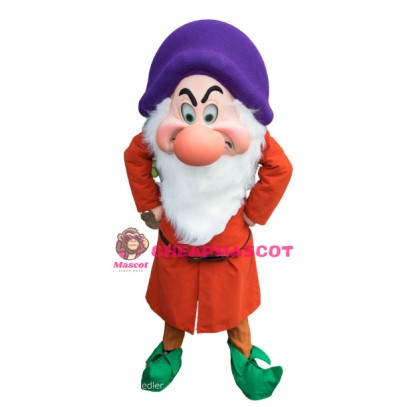 Grumpy Dwarf Mascot Costume