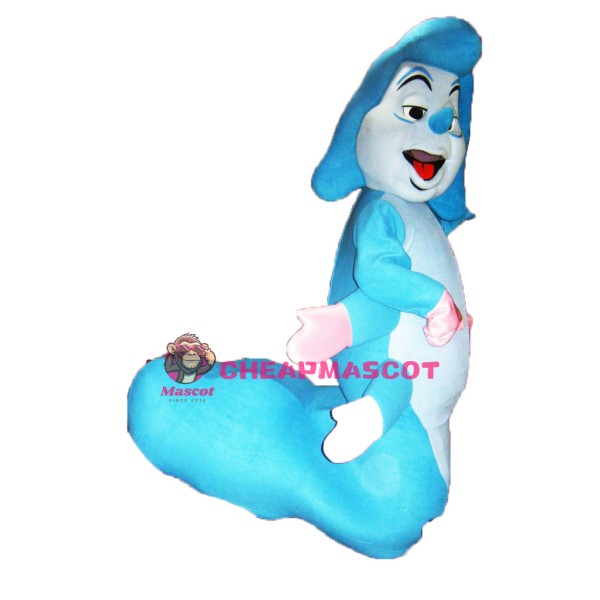 Blue Caterpillar Mascot Costume