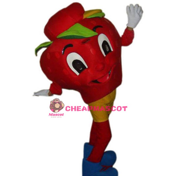 Happy Strawberry Mascot Costume