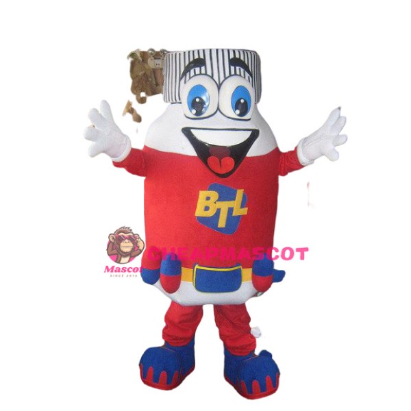 Pill Bottle Mascot Costume