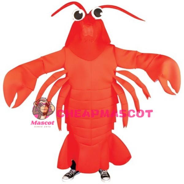 Lobster Waver Adult Mascot Costume