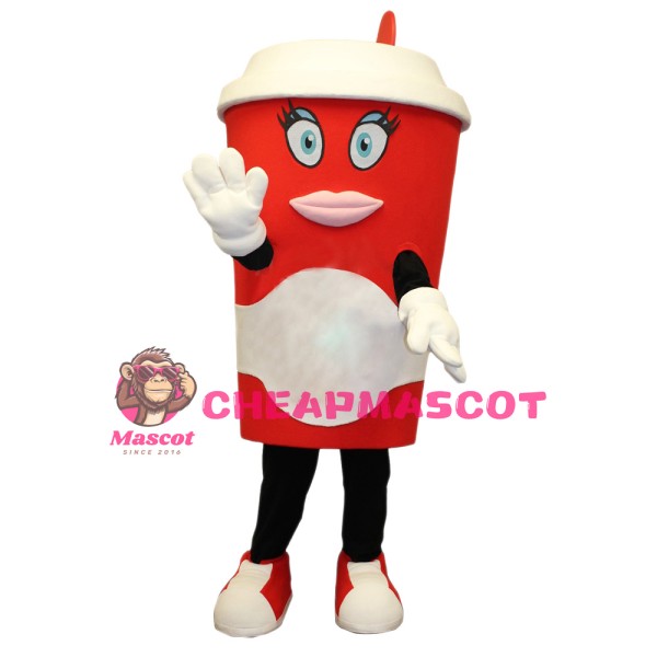 Beautiful Coffee Cup Mascot Costume
