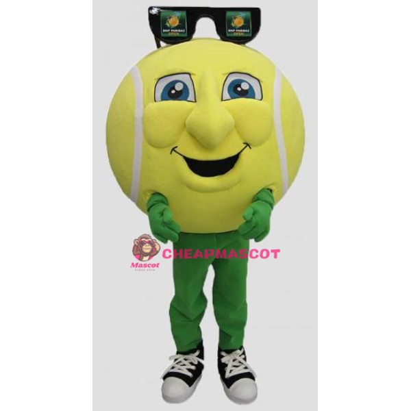 Happy Tennis Ball Mascot Costume