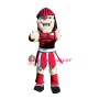 Red Spartan Knight Mascot Costume