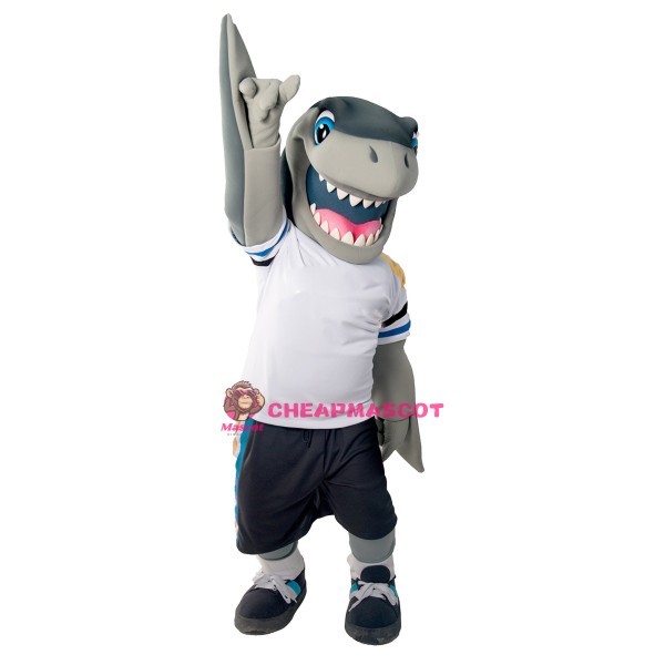 College Sport Shark Mascot Costume