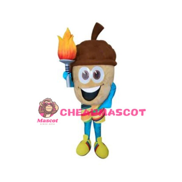 Happy Acorn Mascot Costume