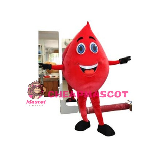 Blood Drop Mascot Costume