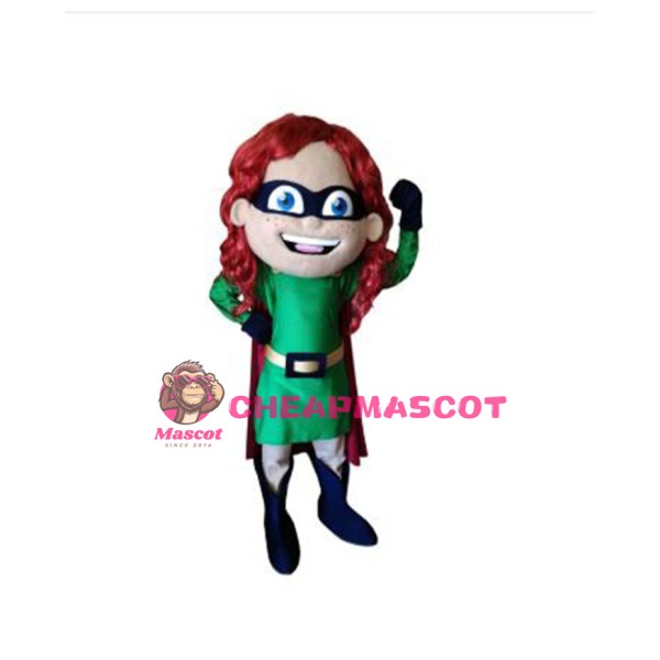 Super Girl Mascot Costume