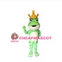 Super Cute King Frog Mascot Costume