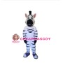 Kind Zebra Mascot Costume
