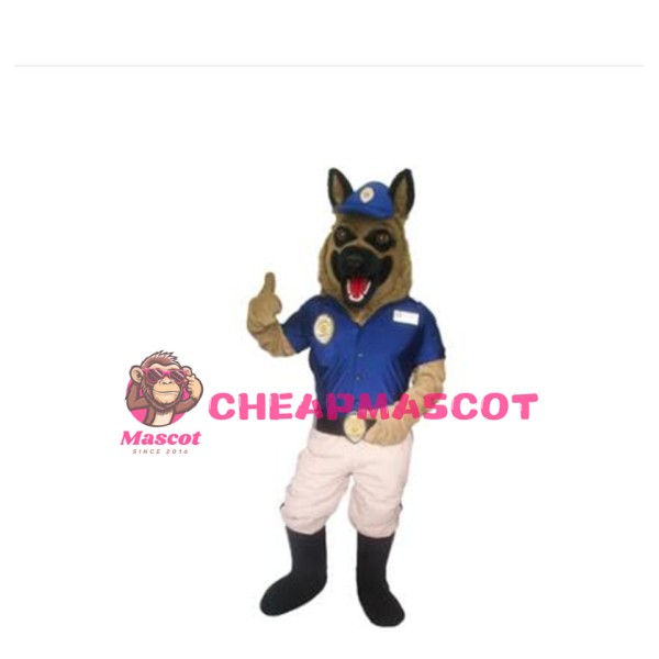 Professional Police Dog Mascot Costume