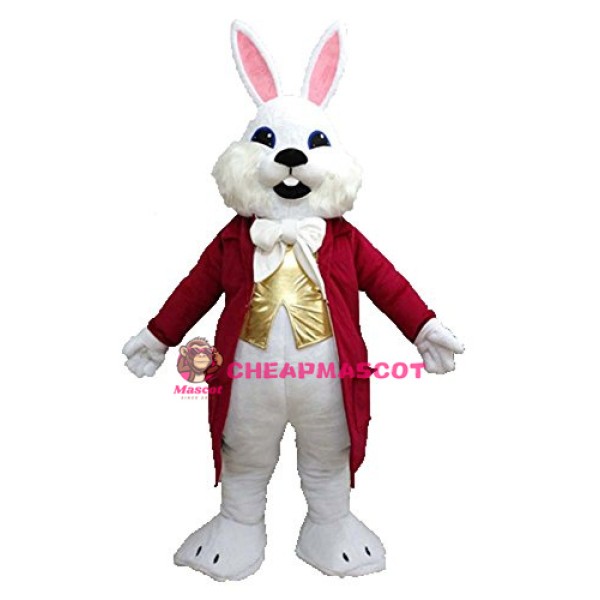 White Easter Bunny Rabbit Mascot Costume