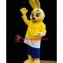 Super Cute Yellow Rabbit Mascot Costume