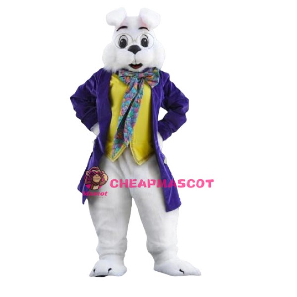 Purple Wendell Rabbit Mascot Costume