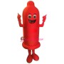 Red Condom Mascot Costume