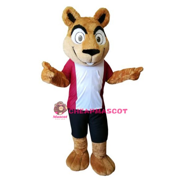 Sport Squirrel Mascot Costume